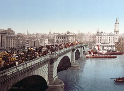 London Bridge c.1900 by English Photographer